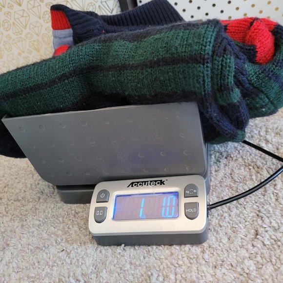 Vtg Gitano Mens Sweater Small Green Blue Stripe Y2K Hip Hop Freddy Krueger 16191 - Picture 9 of 9